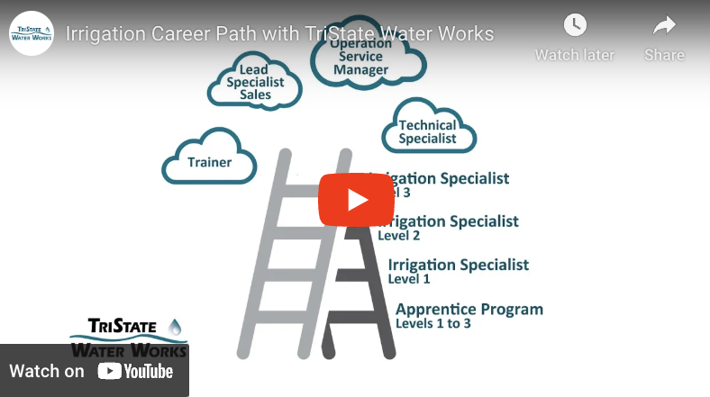 Irrigation Career Path with TriState Water Works